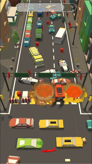 障碍道路碰撞3D