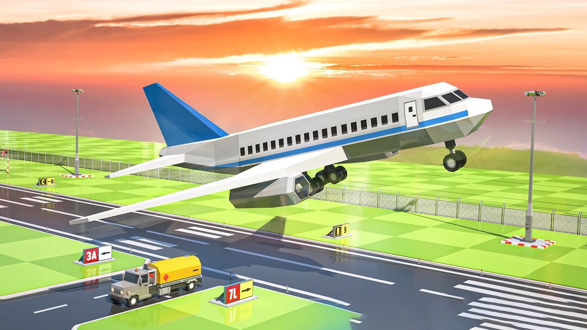 飞机飞行驾驶模拟：非常有趣的驾驶模拟游戏